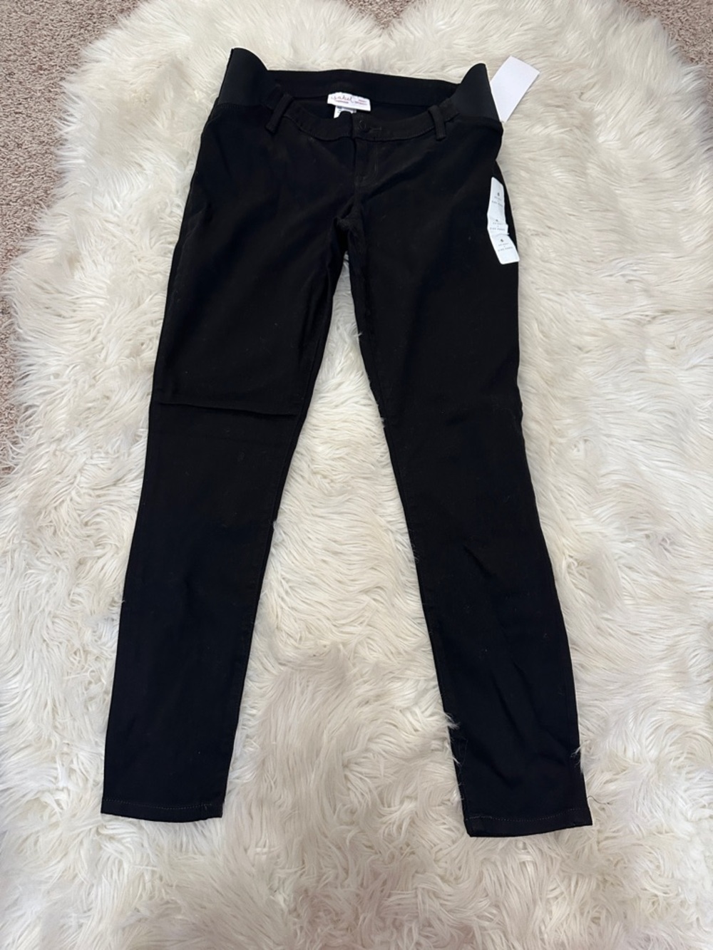 NWT Isabel Maternity by Ingrid & Isabel Black Skinny Ponte Maternity Pants